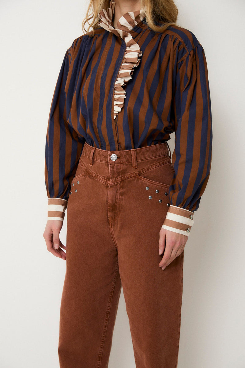 Jean Corset Clous Camel