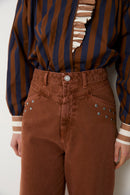 Jean Corset Clous Camel