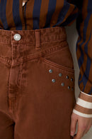 Jean Corset Clous Camel