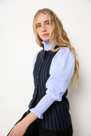 Gilet Trujillo Rayé Marine