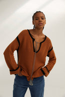 Pull Ibiza Maille Caramel