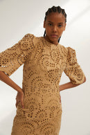 Robe Leyre Découpé Beige