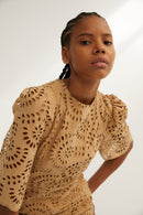 Robe Leyre Découpé Beige