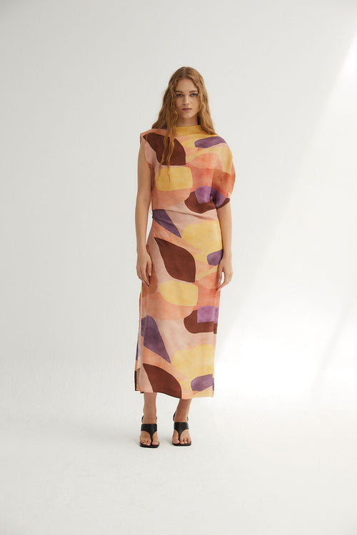 Robe Hara Cubiste Rose