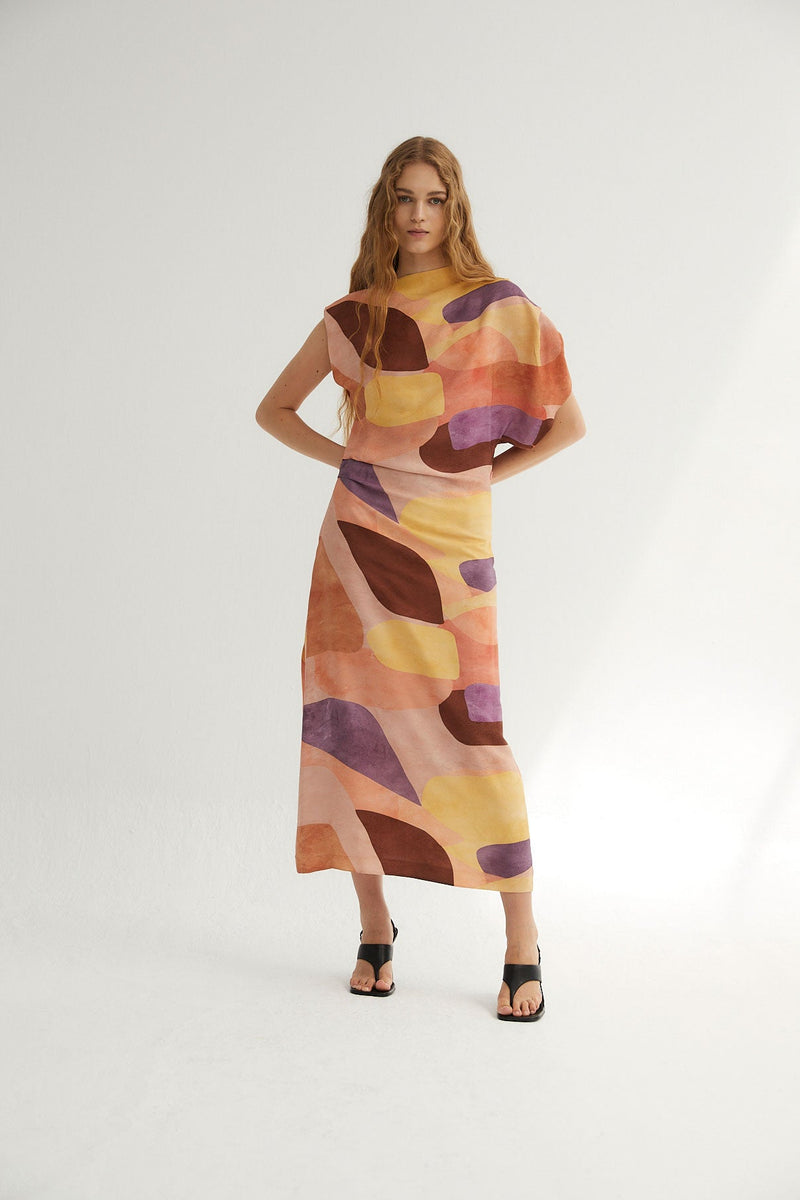 Robe Hara Cubiste Rose