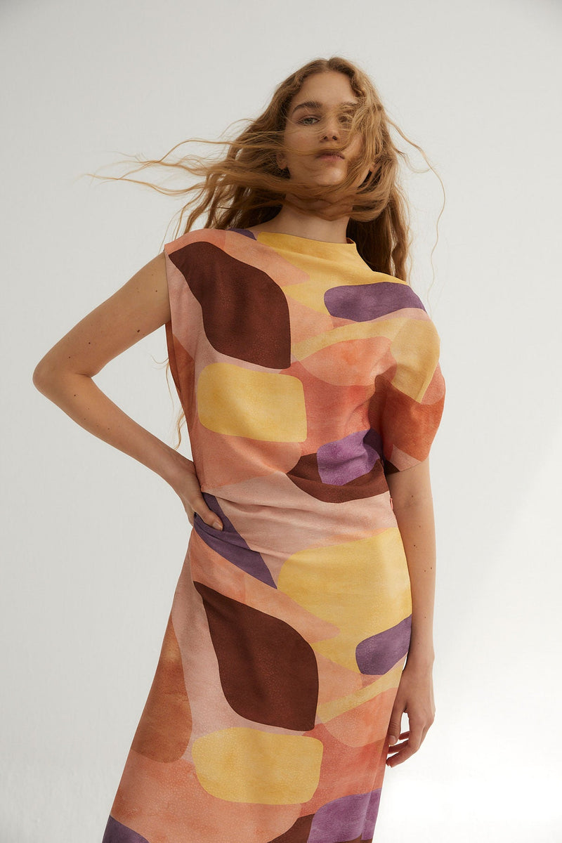 Robe Hara Cubiste Rose