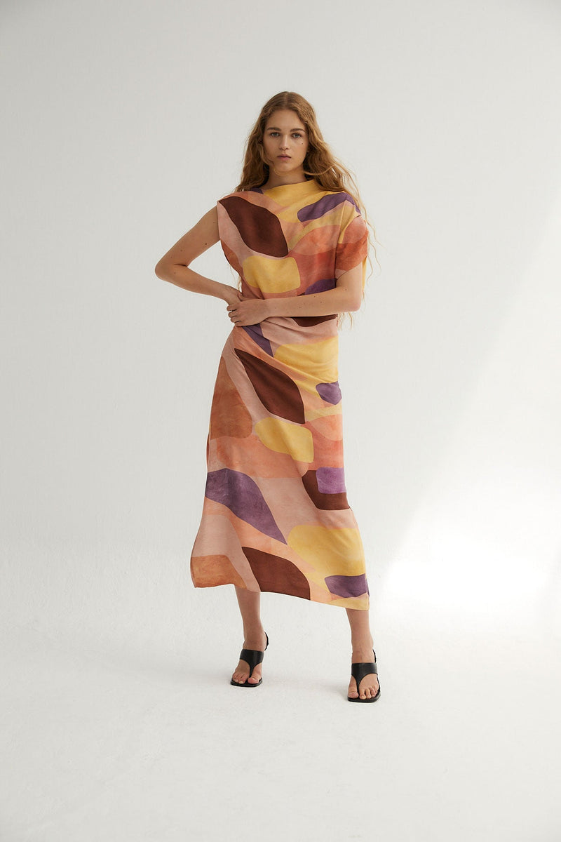 Robe Hara Cubiste Rose