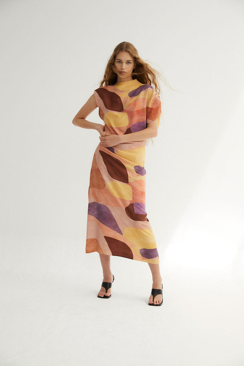 Robe Hara Cubiste Rose