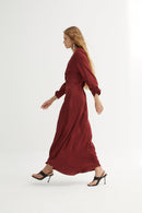Robe Fernanda Satin Sienne