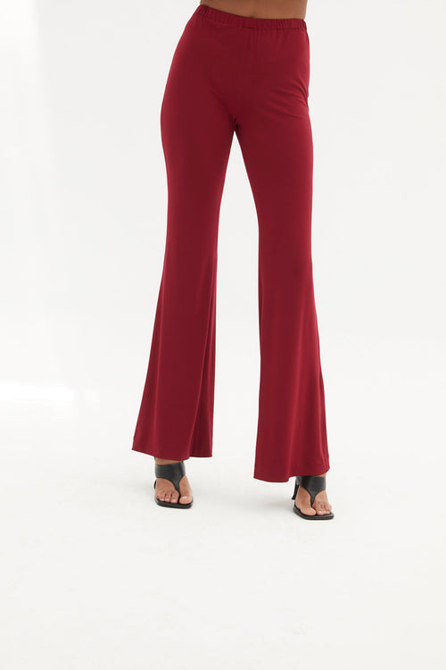 Pantalon Sixties Maille Griotte