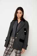 Manteau Dakota Shetland Anthracite