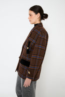 Manteau Dakota Carreaux Camel