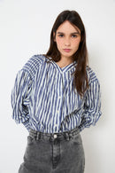 Blouse Venice Nid D'Abeille Bleu