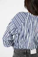 Blouse Venice Nid D'Abeille Bleu