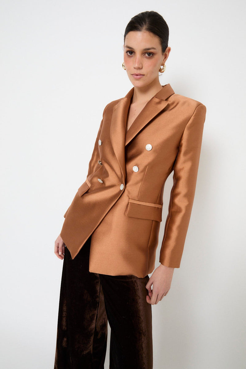 Blazer Joya Dupion Terre