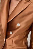 Blazer Joya Dupion Terre