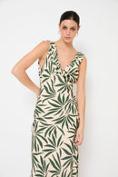 Robe Idra Feuilles Vert