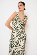 Robe Idra Feuilles Vert