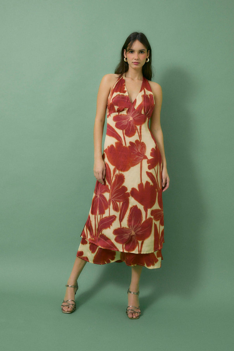 Robe Patricia Nénuphar Carmin