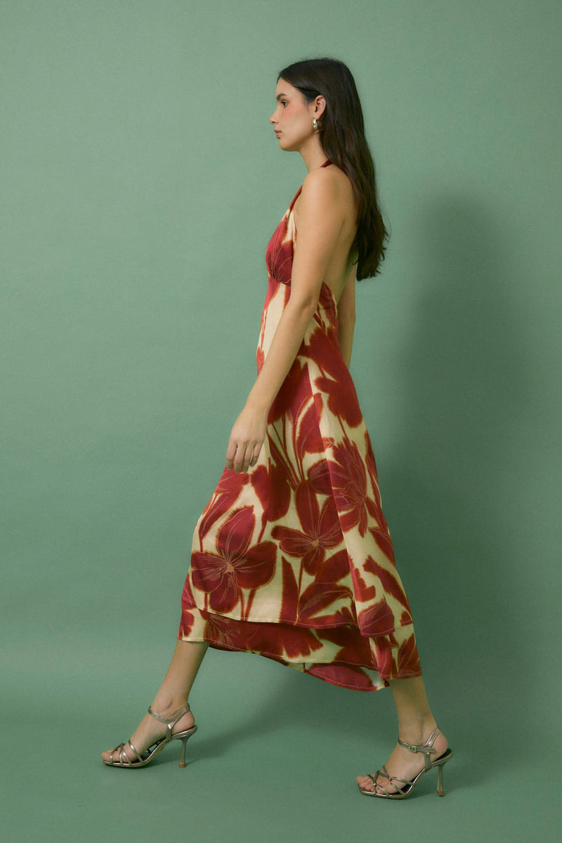 Robe Patricia Nénuphar Carmin