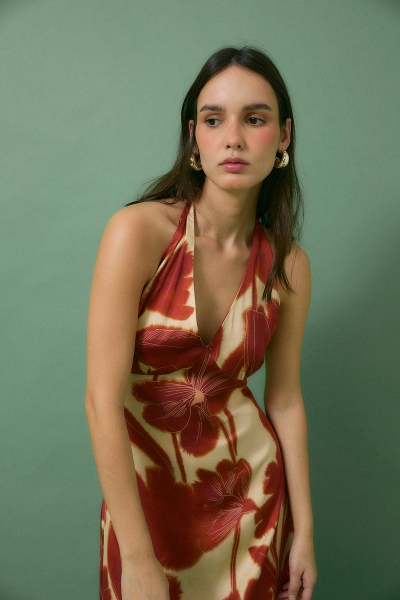 Robe Patricia Nénuphar Carmin