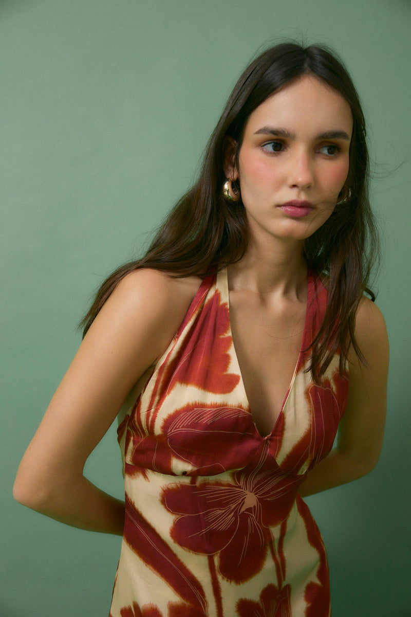 Robe Patricia Nénuphar Carmin