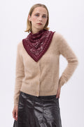 Petit Bandana Angy - Bordeaux Blanc - Femme
