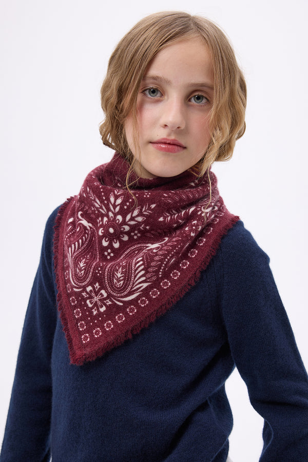 Petit Bandana Angy - Bordeaux Blanc - Enfant