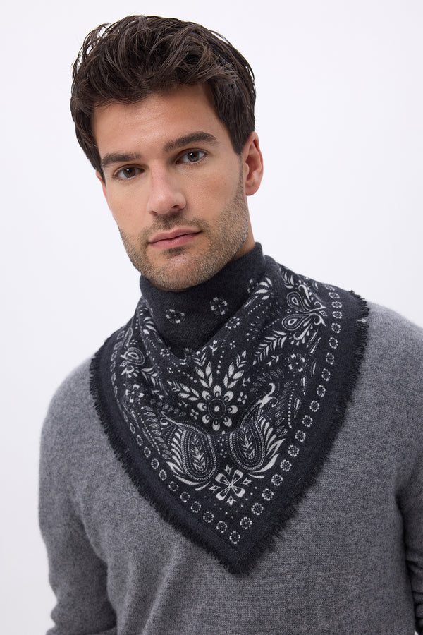 Petit Bandana Angy - Noir Blanc - Homme