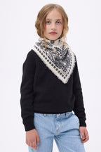 Petit Bandana Angy - Blanc Noir - Enfant