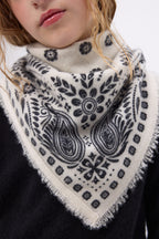 Petit Bandana Angy - Blanc Noir - Enfant