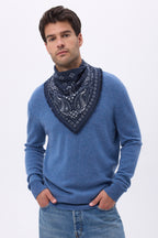 Petit Bandana Angy - Bleu Marine Blanc - Homme