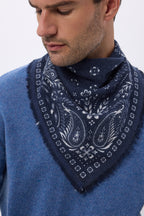 Petit Bandana Angy - Bleu Marine Blanc - Homme