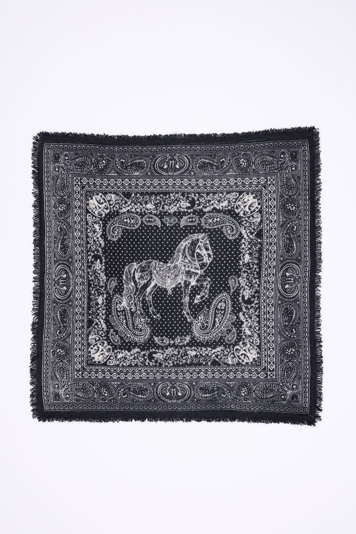 Kleines Bandana Apollon - Schwarz - Kinder - 100 % Kaschmir