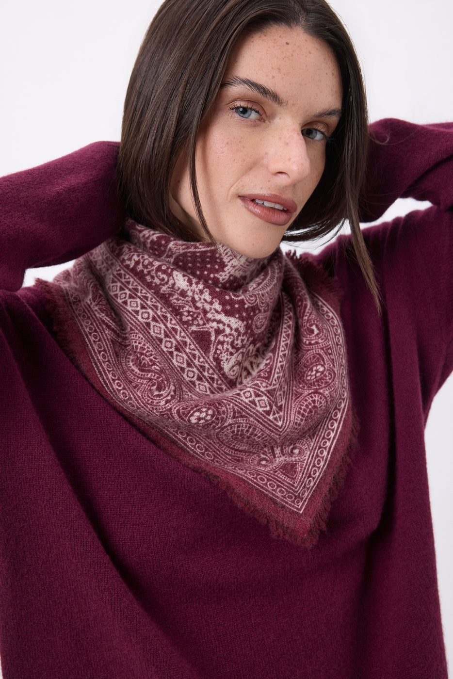 Petit Bandana Apollon - Bordeaux - Femme