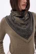 Bandana pequeño Apollon - Caqui jaspeado - Mujer