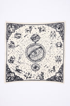 Petit Bandana Astral - Blanc - Femme - 100% Cachemire