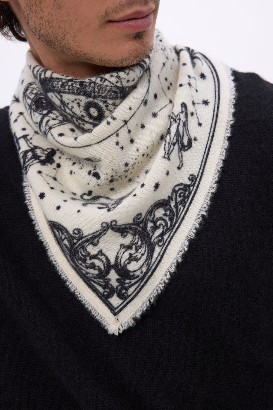 Small Astral Bandana - White - Men