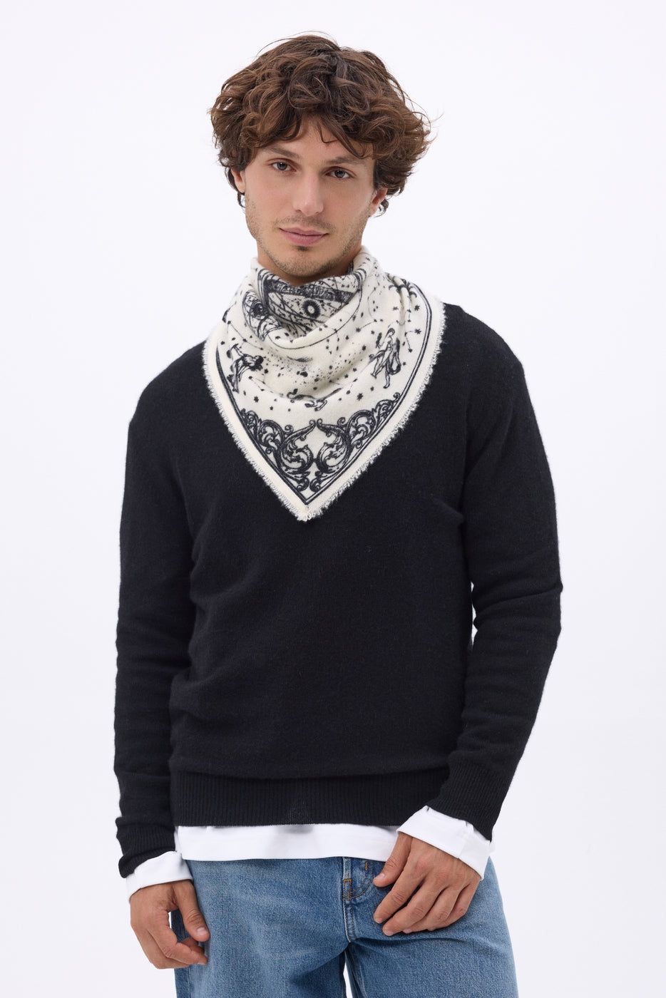 Small Astral Bandana - White - Men