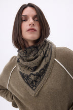 Petit Bandana Astral - Khaki Chine - Femme