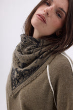 Petit Bandana Astral - Khaki Chine - Femme