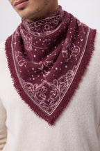 Small Astral Bandana - Burgundy - Men