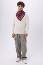 Small Astral Bandana - Burgundy - Men
