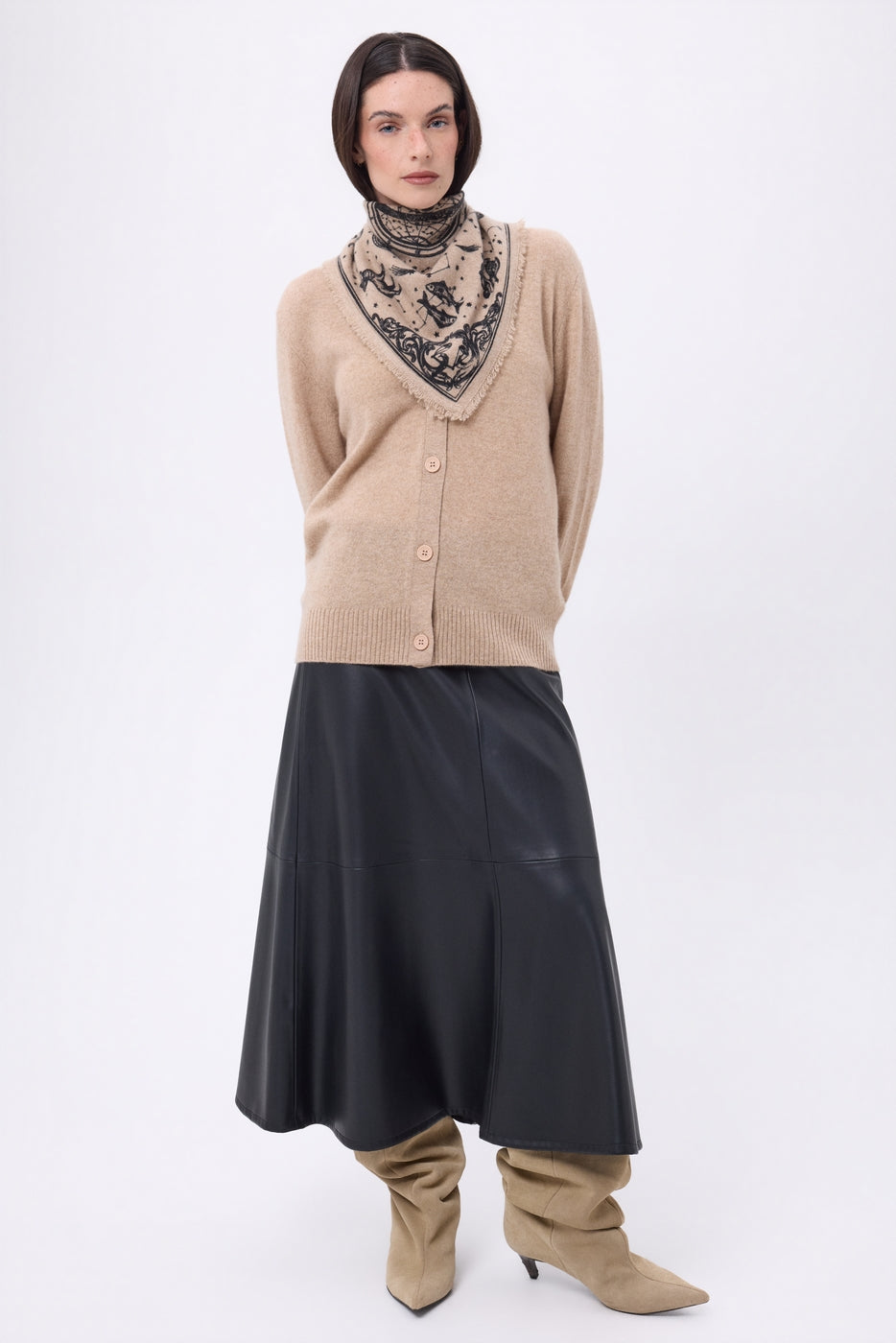 Bandana pequeño Astral - Beige crema - Mujer