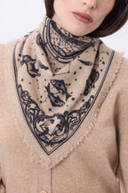 Bandana pequeño Astral - Beige crema - Mujer