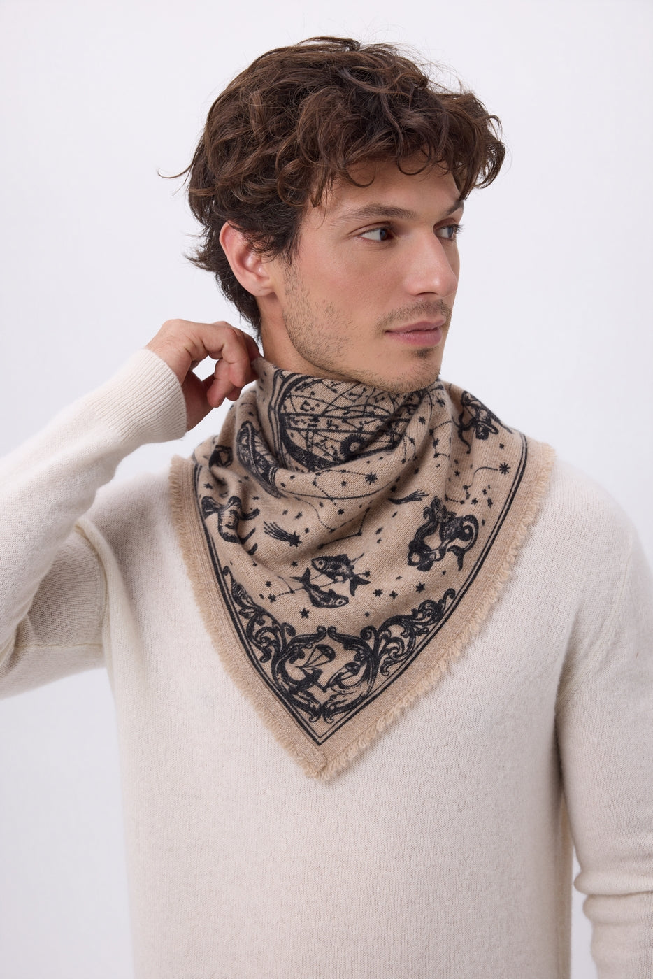 Small Astral Bandana - Cream Beige - Men