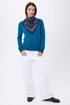 Pañuelo pequeño Astral - Azul marino - Mujer