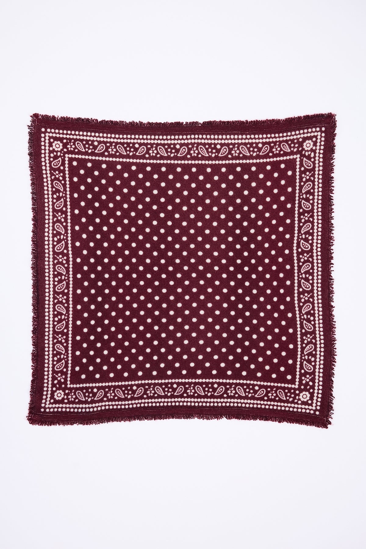 Bandana pequeño Dotty - Burdeos - Mujer