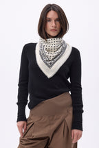 Petit Bandana Dotty - Blanc - Femme