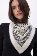 Petit Bandana Dotty - Blanc - Femme